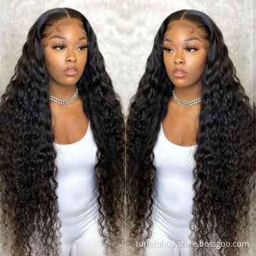 Wigs Brazilian raw unprocessed virgin hair Wigs Sunlight Pre Plucked Hair Line with Baby Hair 13 * 4 HD Lace Frontal wigs
